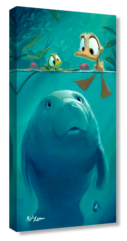 Curious Sea Cow - Gallery Wrapped Canvas