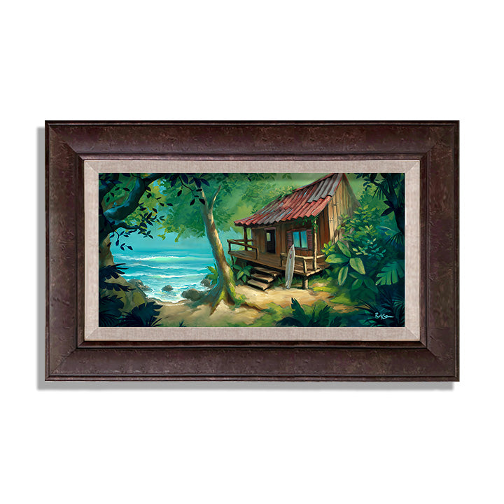 Seaside Surf Shack - Framed, Limited Edition Giclee