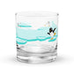 Rocks Glass: Penny penguin on ice