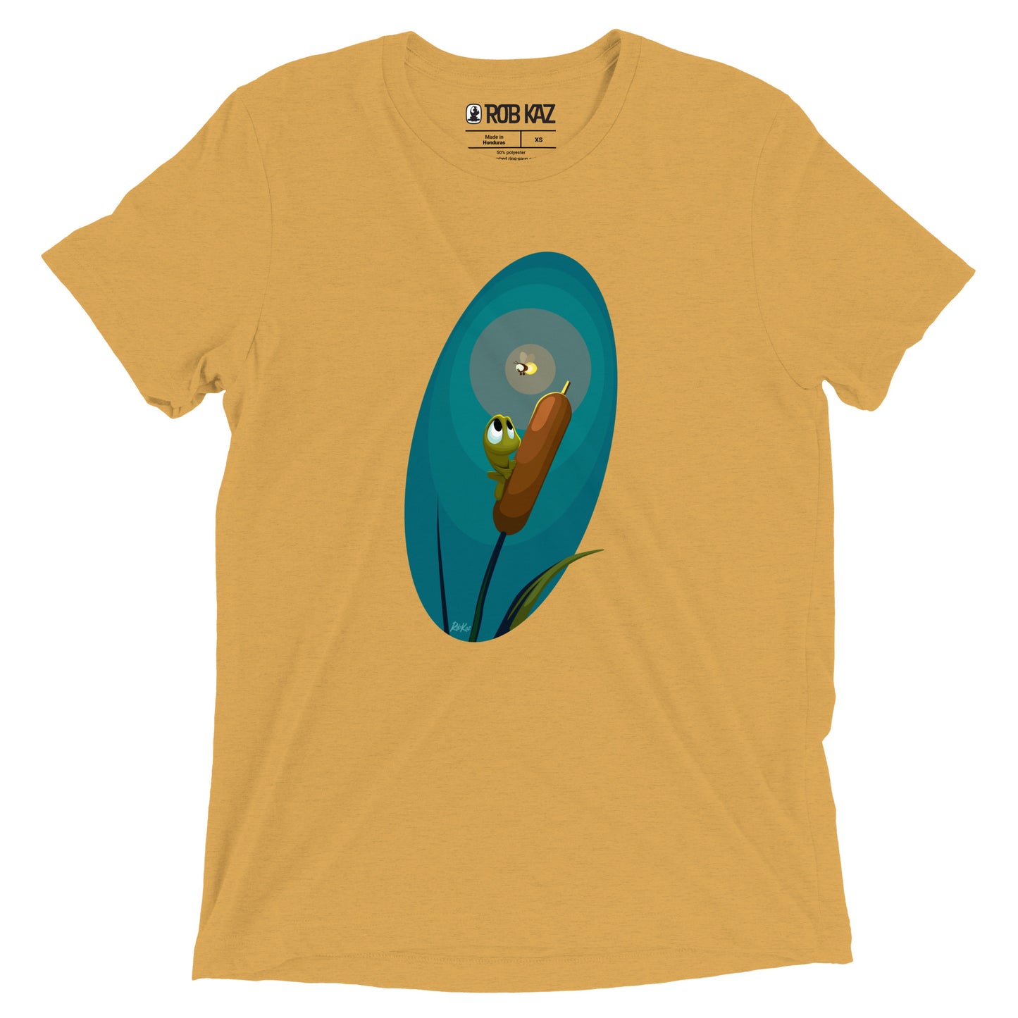 Beau and Cattail with Lightning Bug t-shirt by Rob Kaz, unisex